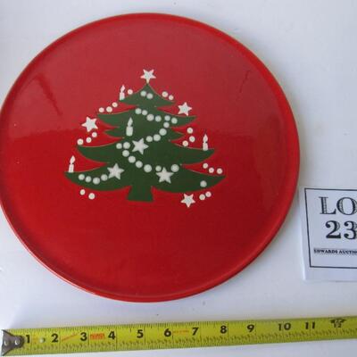 Older West German Christmas Serving Tray