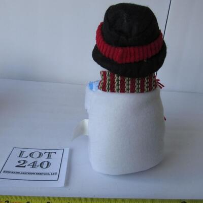 Cute Snowman Bathroom Wash Rag Holder With 3 Rags