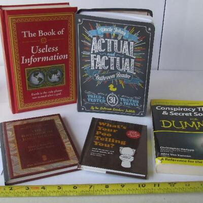 Fun Lot of Books: Useless Information, Actual Factual, Conspiracy Theories and Secret Societies for Dummies, More