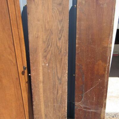 Older Cabinet Door and Reclaimed Wood Table Leaves
