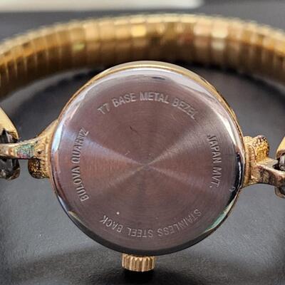 LOT 145RP: Ladies Vintage Caravelle By Bulova Gold-tone Watch