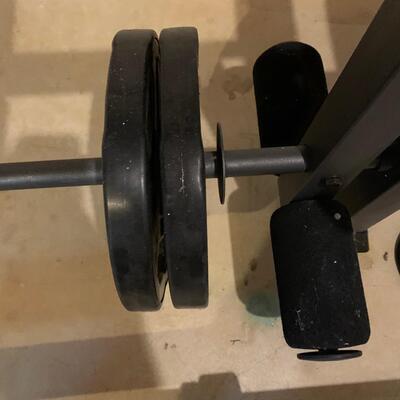 Lot 601R: Weider Pro Weight Bench & Weights