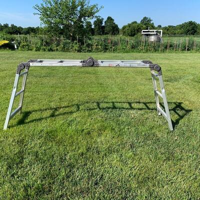 Lot 528R: Flex-O-Ladder II Multipurpose Aluminum Ladder
