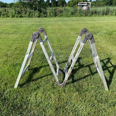 Lot 528R: Flex-O-Ladder II Multipurpose Aluminum Ladder
