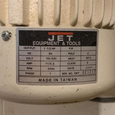 Lot 162R: Jet 1.5 HP Dust Collector