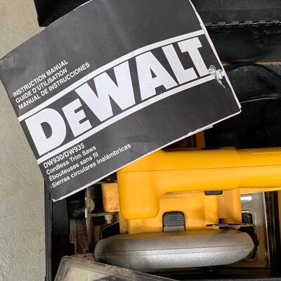 Lot 166R:  DeWalt Cordless Trim Saws (needs Battery) &  Stanley Staple Gun