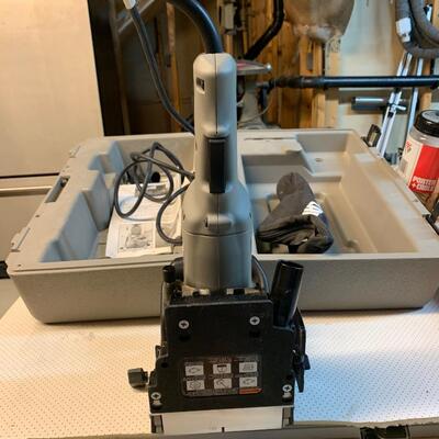 Lot 168: Porter Cable Plate Joiner Kit & Joining Biscuits