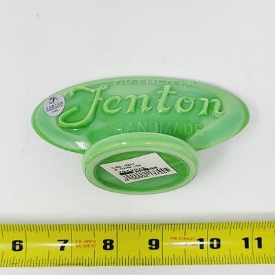 2009 FENTON CHAMELEON GREEN OVAL LOGO - GIFT SHOP ONLY ITEM