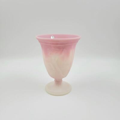 2008 FENTON ROSALENE SATIN FLARE DANCING LADIES VASE