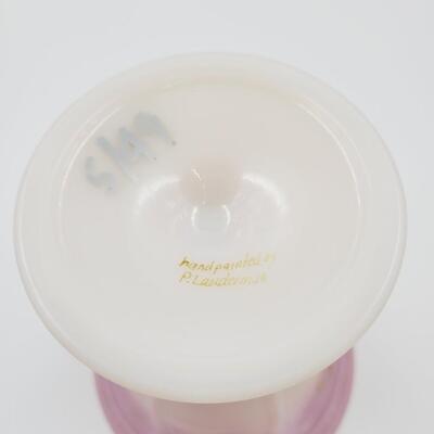 2008 FENTON ROSALENE SATIN FLARE PAINTED DANCING LADIES VASE 5/49 FFOGKC