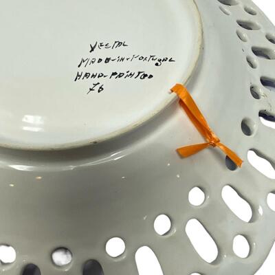 Vestal of Portugal Glazed Blue and White Plate