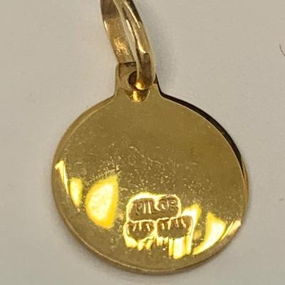 LOT 6: 14k 1.3g Small Milor Italy St. Jude Pendant