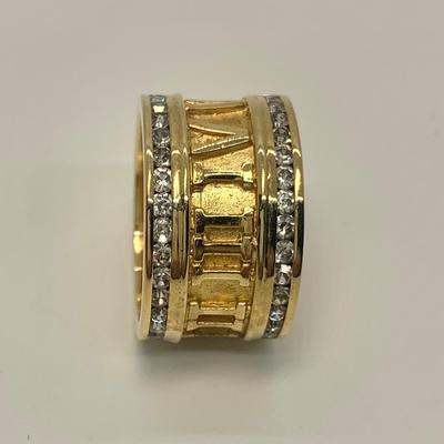 LOT 42: 925 NH  Roman Numeral Ring by Michael Valitutti - Size 8