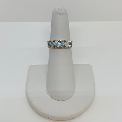 LOT 135: Topaz & 14K Gold Size 6 Ring - 2.39 gtw