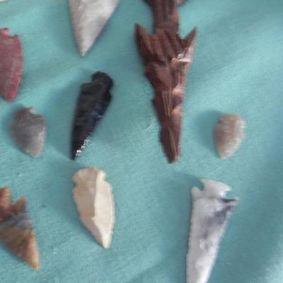 NATIVE AMERICAN ART-ARROWHEADS-CAST IRON COCOBELLA