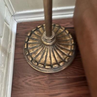 red floor lamp 