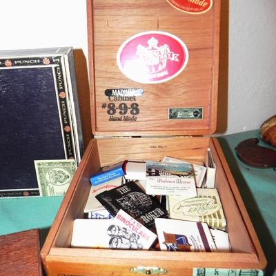 VINTAGE CIGAR BOXES AND MATCHBOOKS