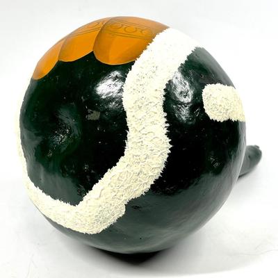 Painted gourd Santa Claus Christmas decor