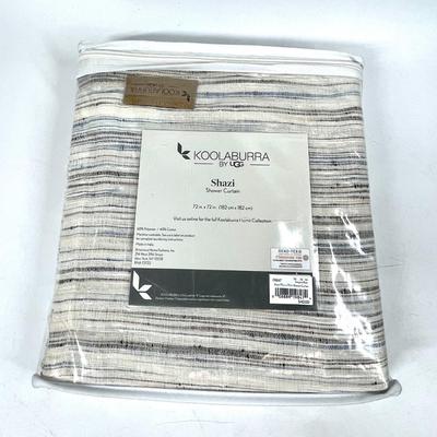 Koolaburra striped pattern shower curtain 72â€ by 72â€