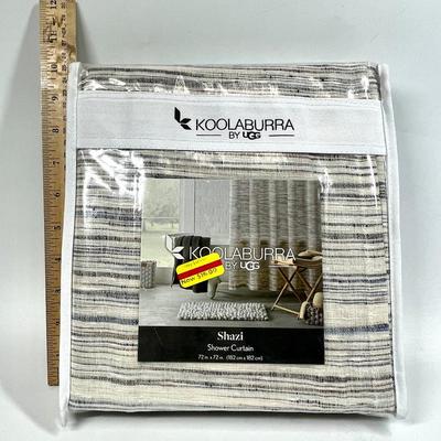 Koolaburra striped pattern shower curtain 72â€ by 72â€