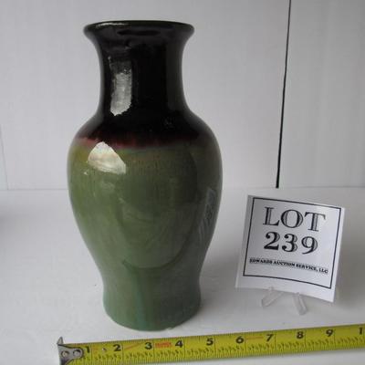 Tall Pottery Vase, Unmarked
