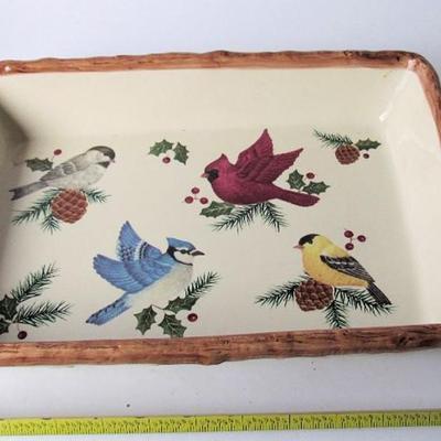 Christmas Birds Cake or Baking Dish, Knollwood, Sonoma