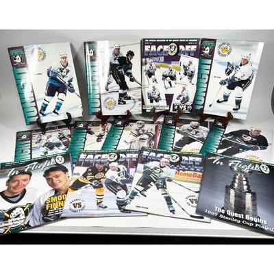 Lot of Retro NHL Mighty Ducks of Anaheim Official Magazines