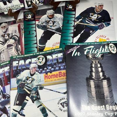 Lot of Retro NHL Mighty Ducks of Anaheim Official Magazines