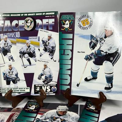 Lot of Retro NHL Mighty Ducks of Anaheim Official Magazines