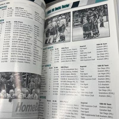Lot of Retro NHL Hockey Books Official Yearbook of the Mighty Ducks & Los Angeles Kings