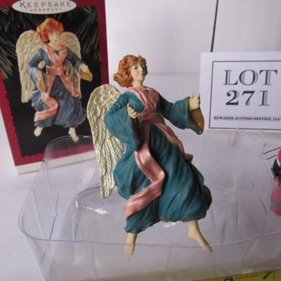 2 Hallmark Christmas Ornaments: Tamika, 1996 and Glad tidings, 1996