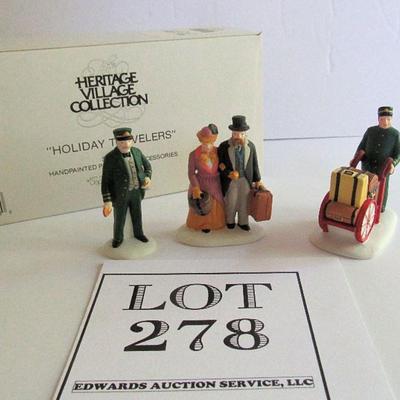 Dept 56 Holiday Travelers Figurines in Box