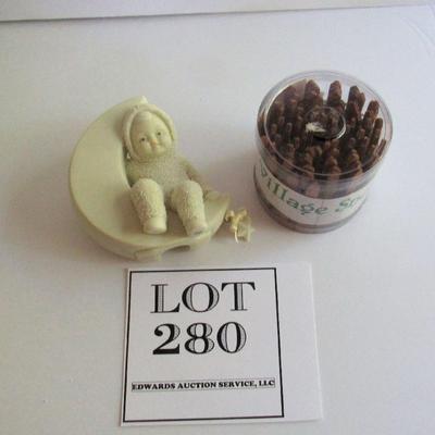 Dept 56 Fence in Package and Porcelain Part of the Night Light