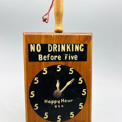 Retro Novelty Barware Home Decor Wooden Hanging Plaque