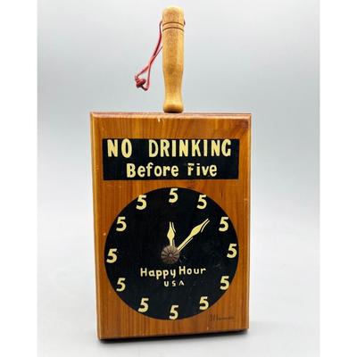 Retro Novelty Barware Home Decor Wooden Hanging Plaque