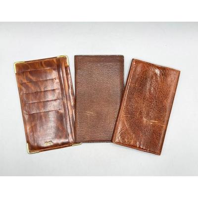Lot of Vintage Real Hide Grampian Goat Wallets & Address Book