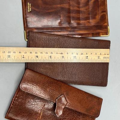 Lot of Vintage Real Hide Grampian Goat Wallets & Address Book