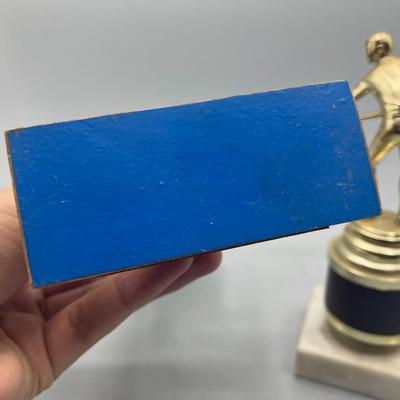 Pair of Retro Pool Hall Billiards Award Trophies