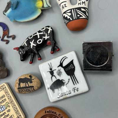 Lot of Retro Miscellaneous Collectible Souvenir Refrigerator Magnet