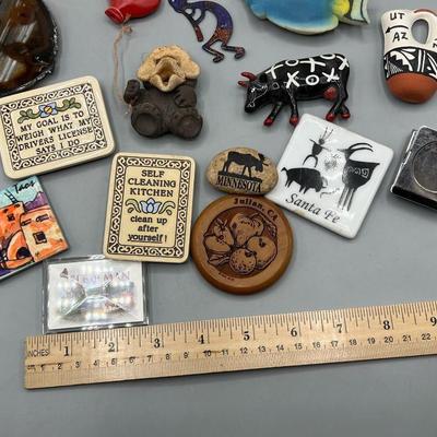 Lot of Retro Miscellaneous Collectible Souvenir Refrigerator Magnet