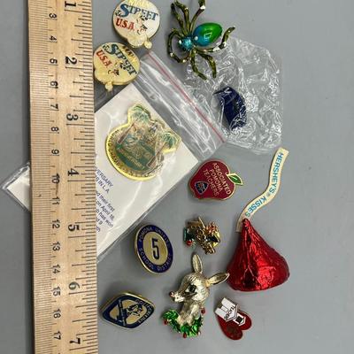 Lot of Retro Collectible Pins Disneyland Mainstreet, Unocal, Holiday & More