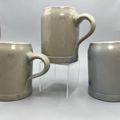 Lot of Vintage Wieze Oktober Feesten Half Liter Stoneware German Beer Stein Mug
