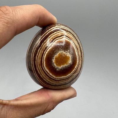 Lot of Marble Home Decor Colored Layered Brown Eggs