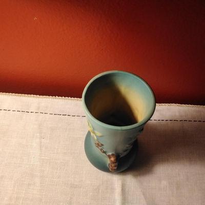 Roseville Pottery Apple Blossom Vase 381-6 Circa 1949