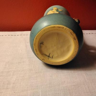 Roseville Pottery Apple Blossom Vase 381-6 Circa 1949