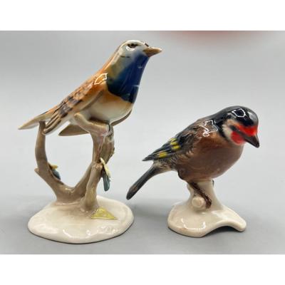 Vintage Royal Ceramic Czechoslovakia & German Small Wild Bird Figurines