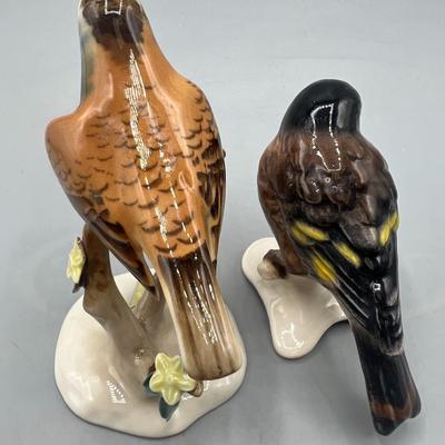 Vintage Royal Ceramic Czechoslovakia & German Small Wild Bird Figurines