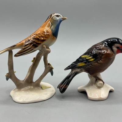 Vintage Royal Ceramic Czechoslovakia & German Small Wild Bird Figurines