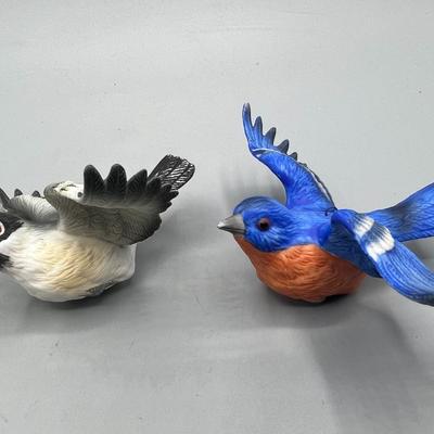 Lot of Colorful Ceramic Clay Hanging Wild Bird Ornament Figurines