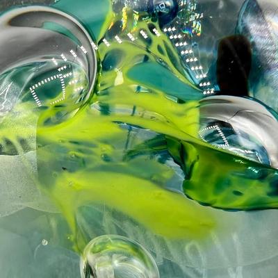 Pair of Handmade Art Glass Perthshire & Signed Paperweights